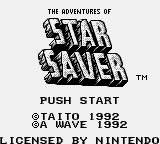 Adventures of Star Saver Title Screen
